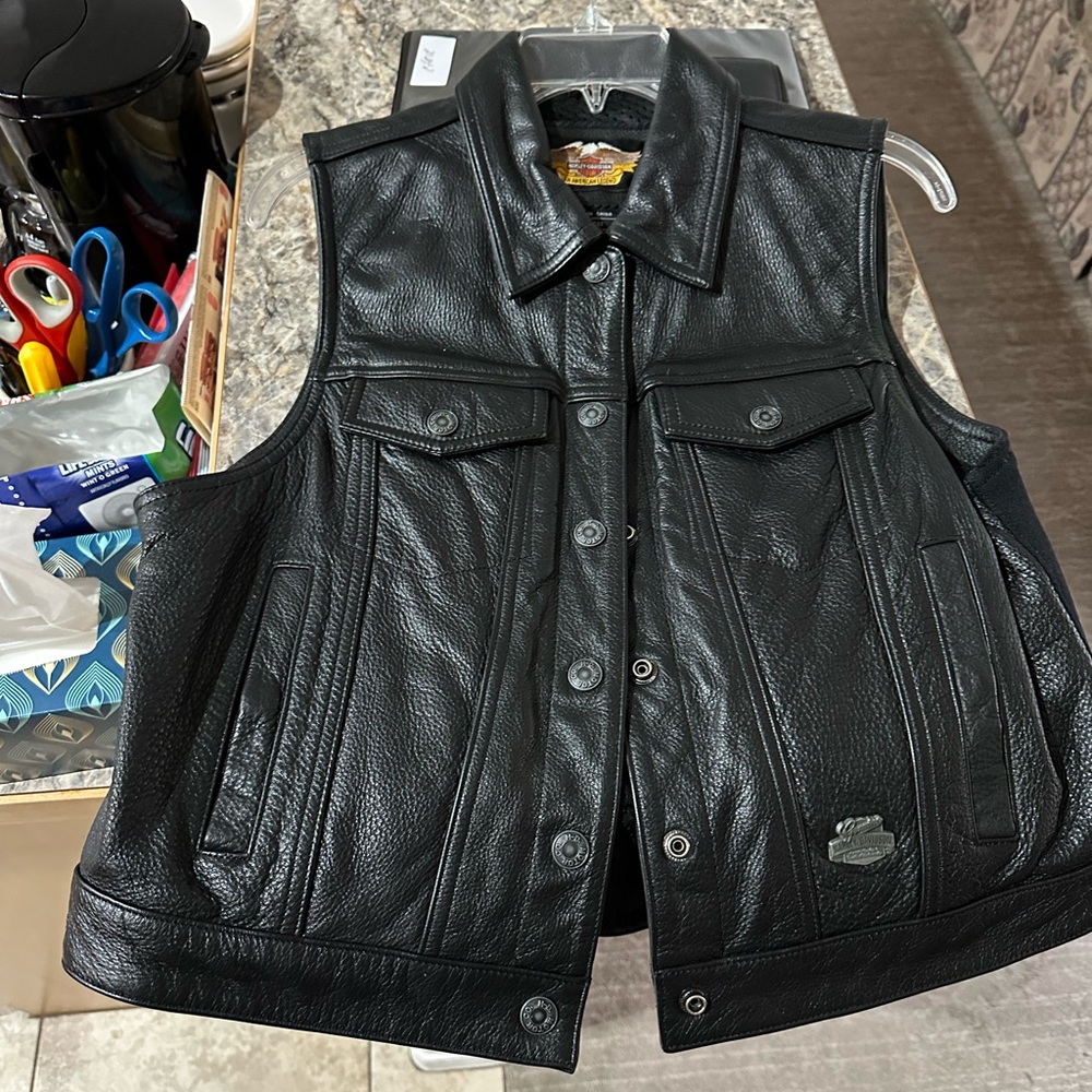 Harley-Davidson Black Leather Vest